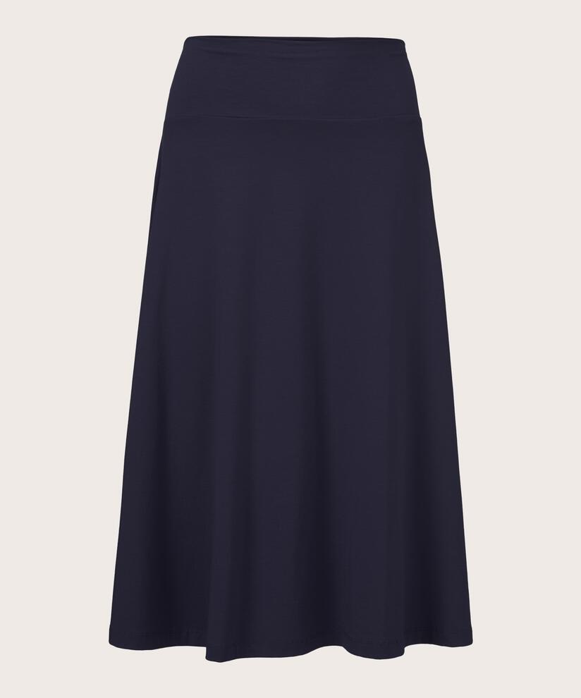 jupe classique en jersey stretch, Navy