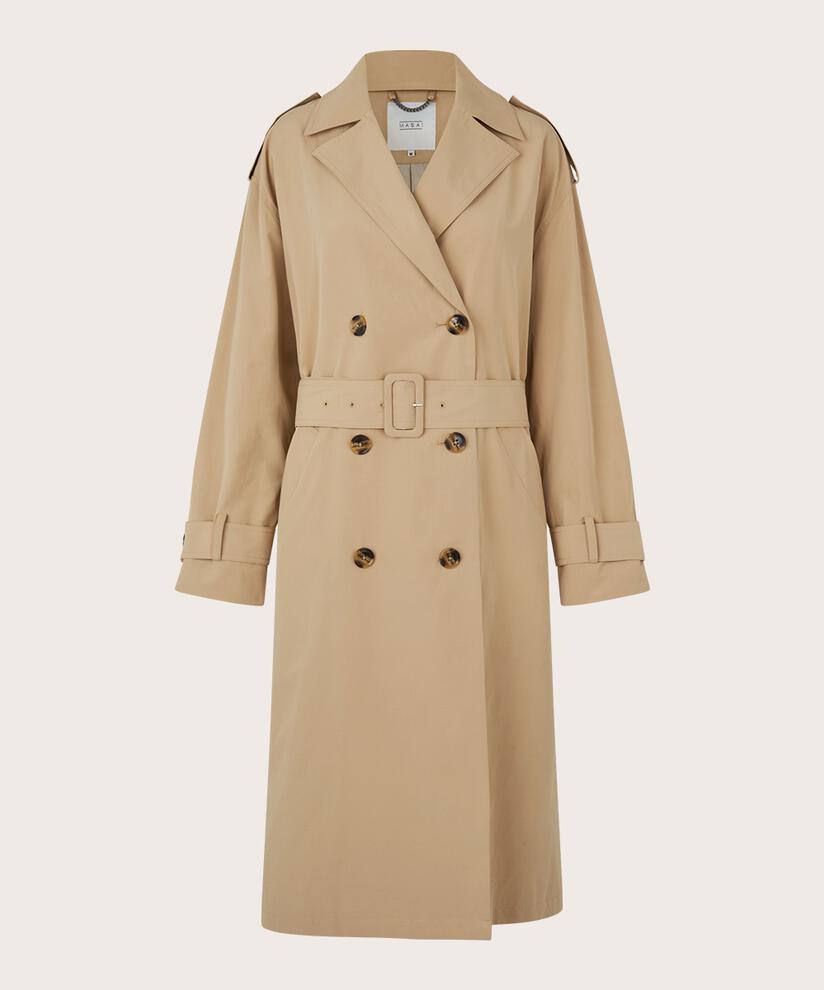 trench-coat avec fermeture à double boutonnage, Safari