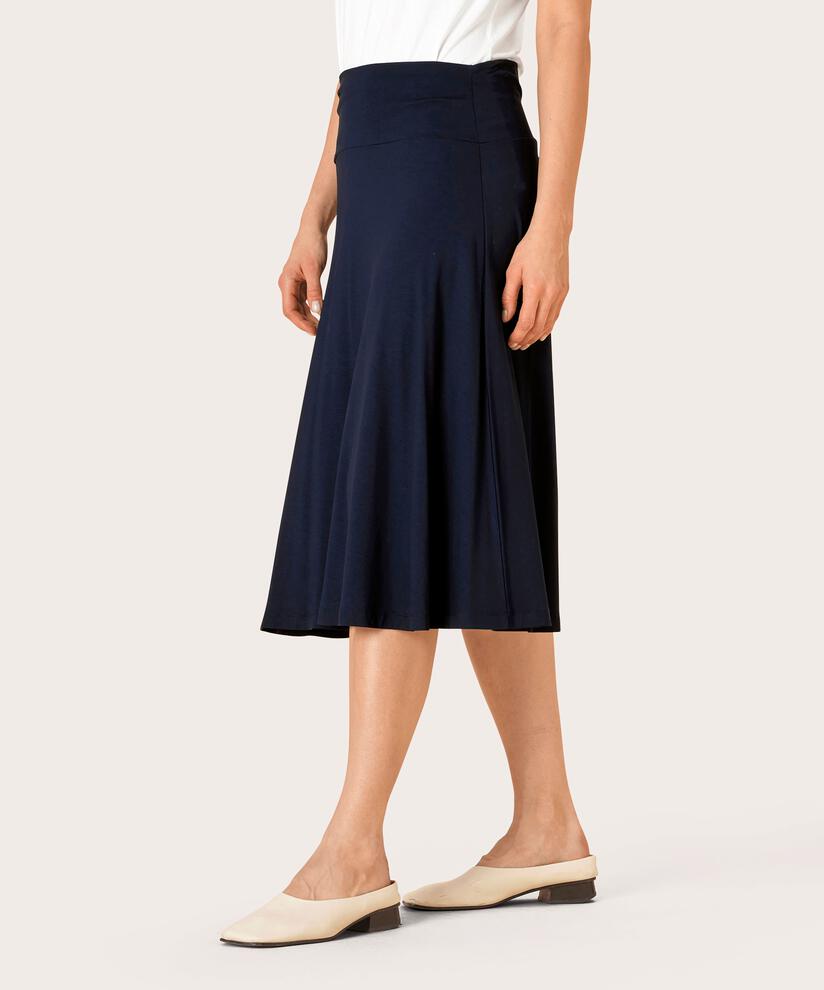jupe classique en jersey stretch, Navy