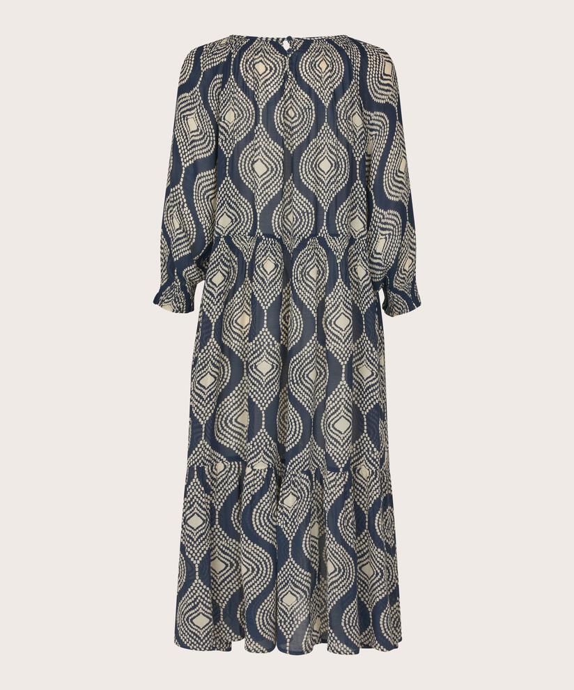 robe en viscose légèrement transparente avec boutons au col, Mood Indigo