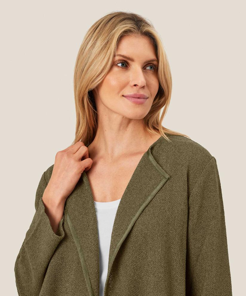 Veste Courte En Bouclé, D. Lichen Green