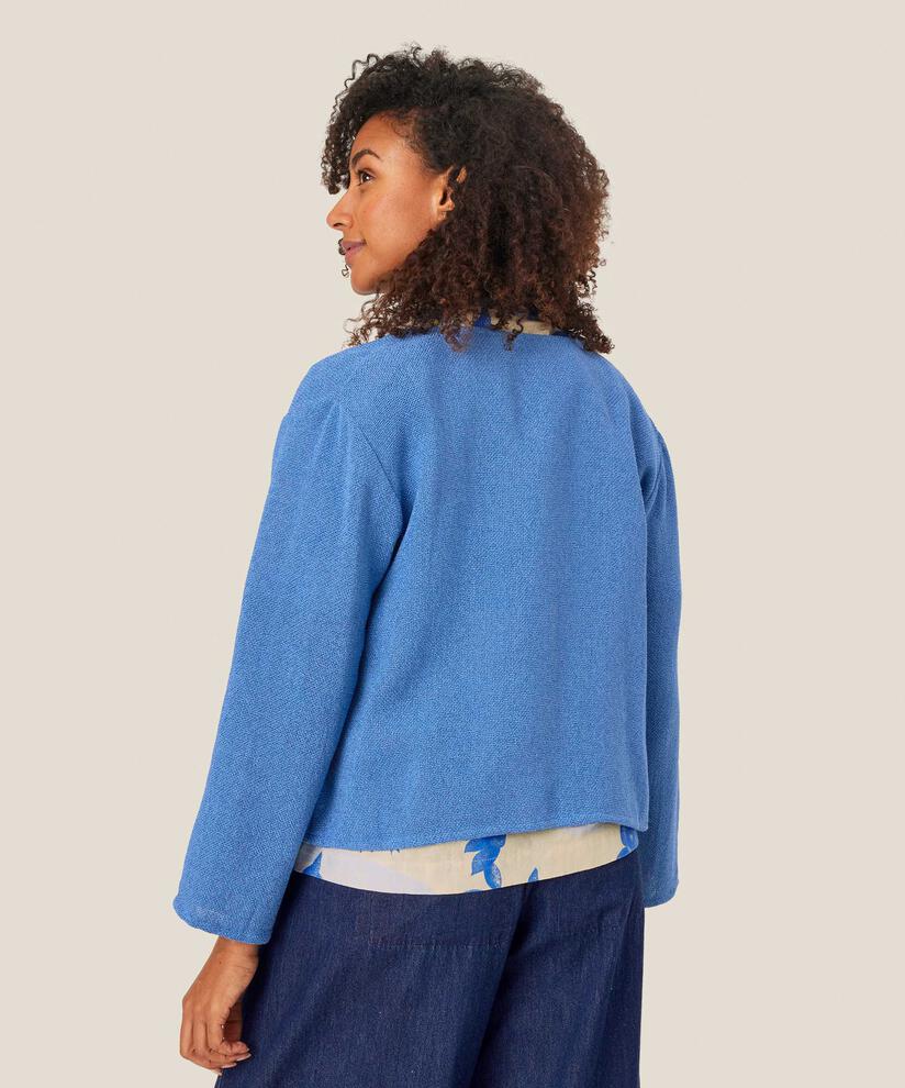 Veste Courte En Bouclé, Ultramarine