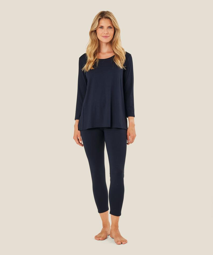 Legging En Jersey Doux, Navy