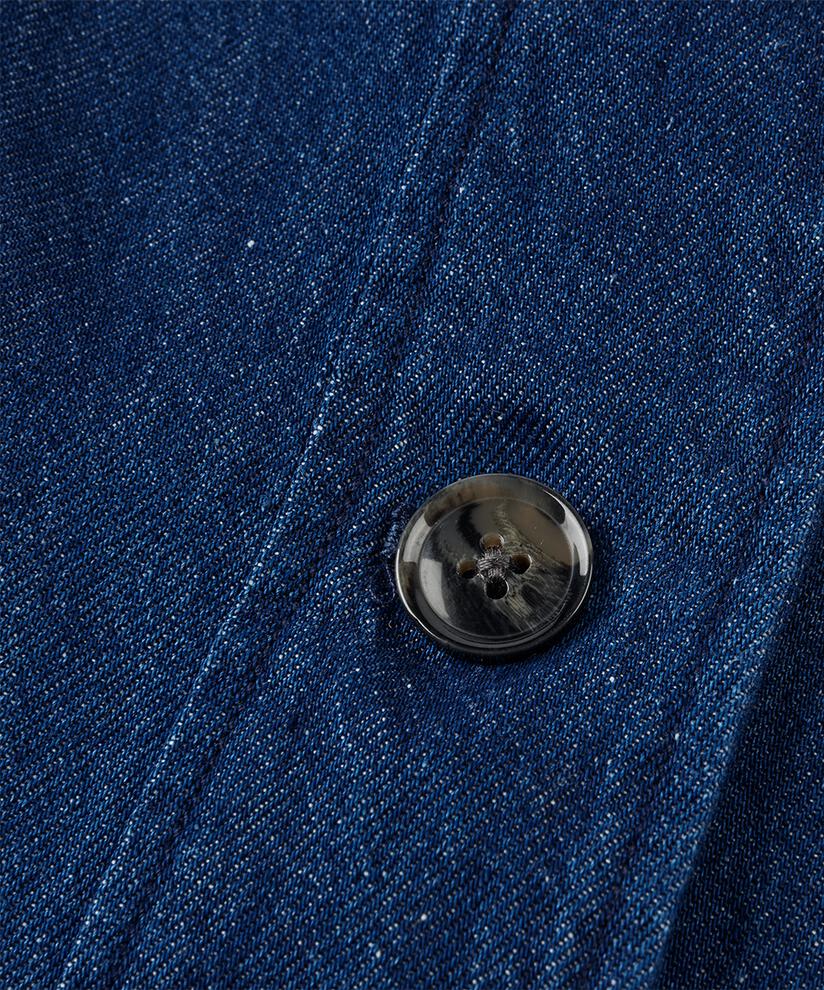 veste en jean non doublée avec fermeture boutonnée, Dark Denim
